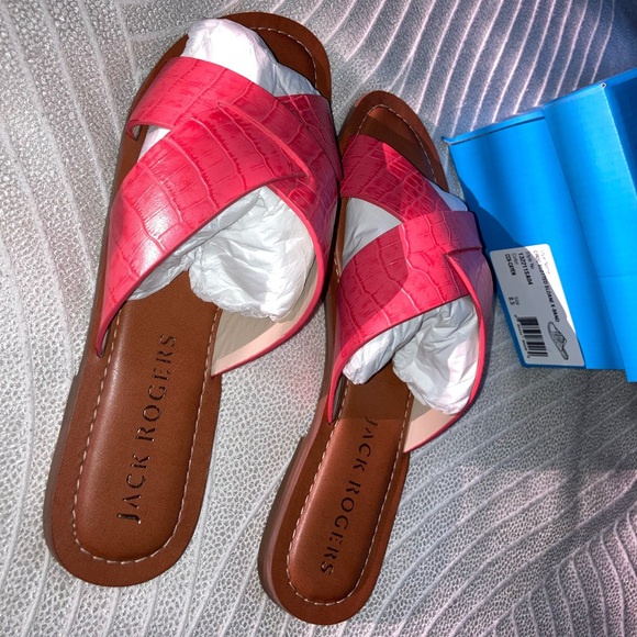 Jack Rogers Shoes New In Box Jack Rogers Sloan Coral Croc Cross X